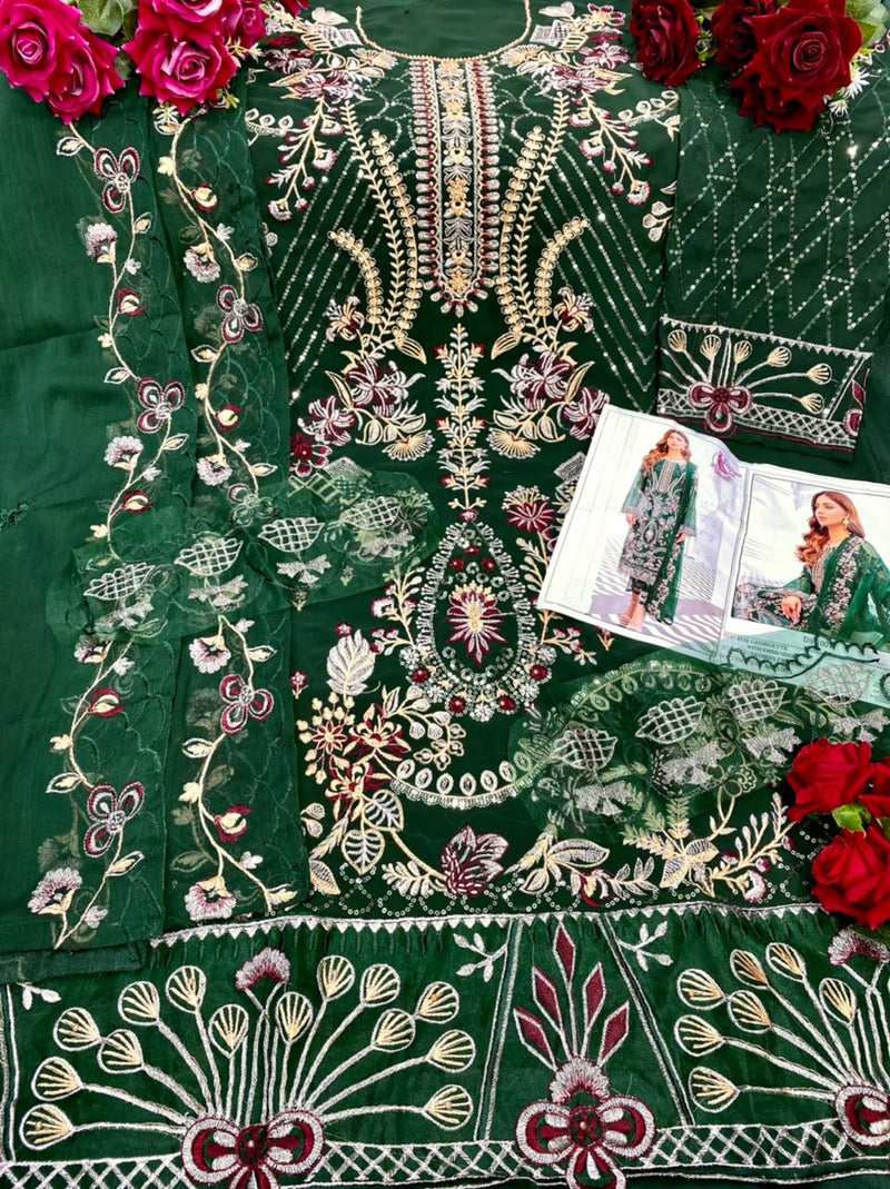 Dinsaa D no Ds 104 Georgette With Heavy Embroidery Stylish Designer Pakistani Salwar Suit