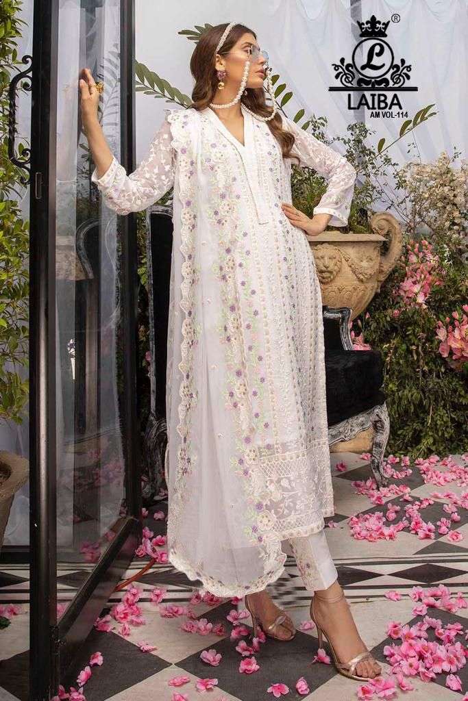 Laiba Am Vol 114 Georgette Stylish Designer Casual Look Pakistani Salwar Suit