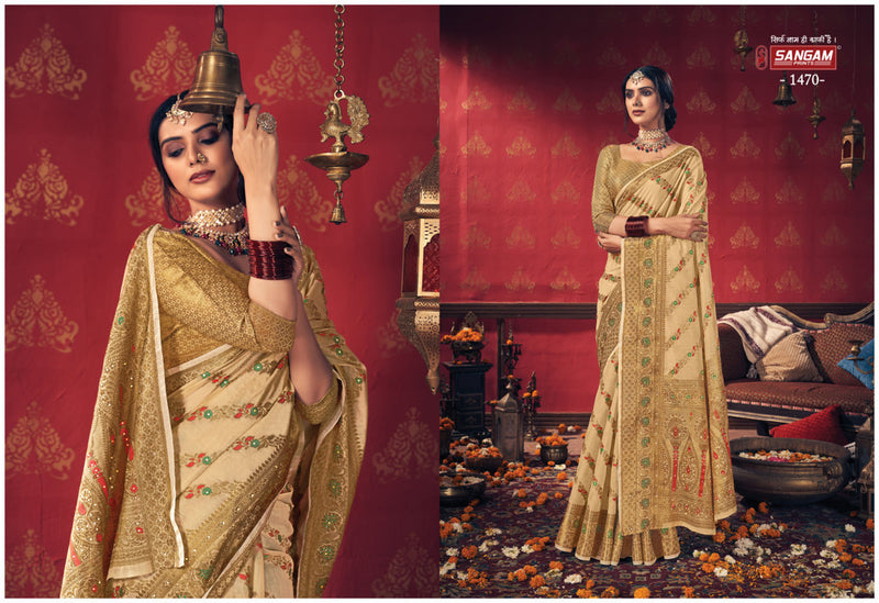 Sangam Prints Rashmika Cotton Stylish Designer Festival Look Graceful Saree