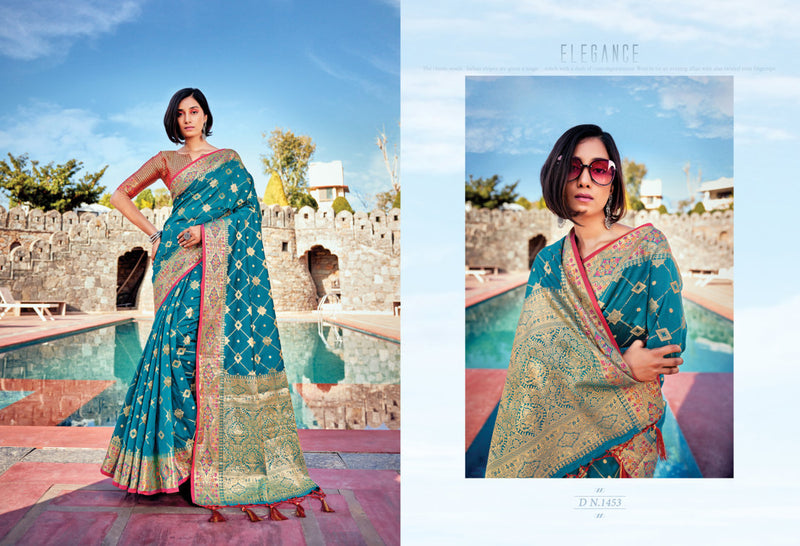 Sangam Prints Vasudha  Banarasi Silk Stylish Designer Graceful Look Festival Wear Sarees