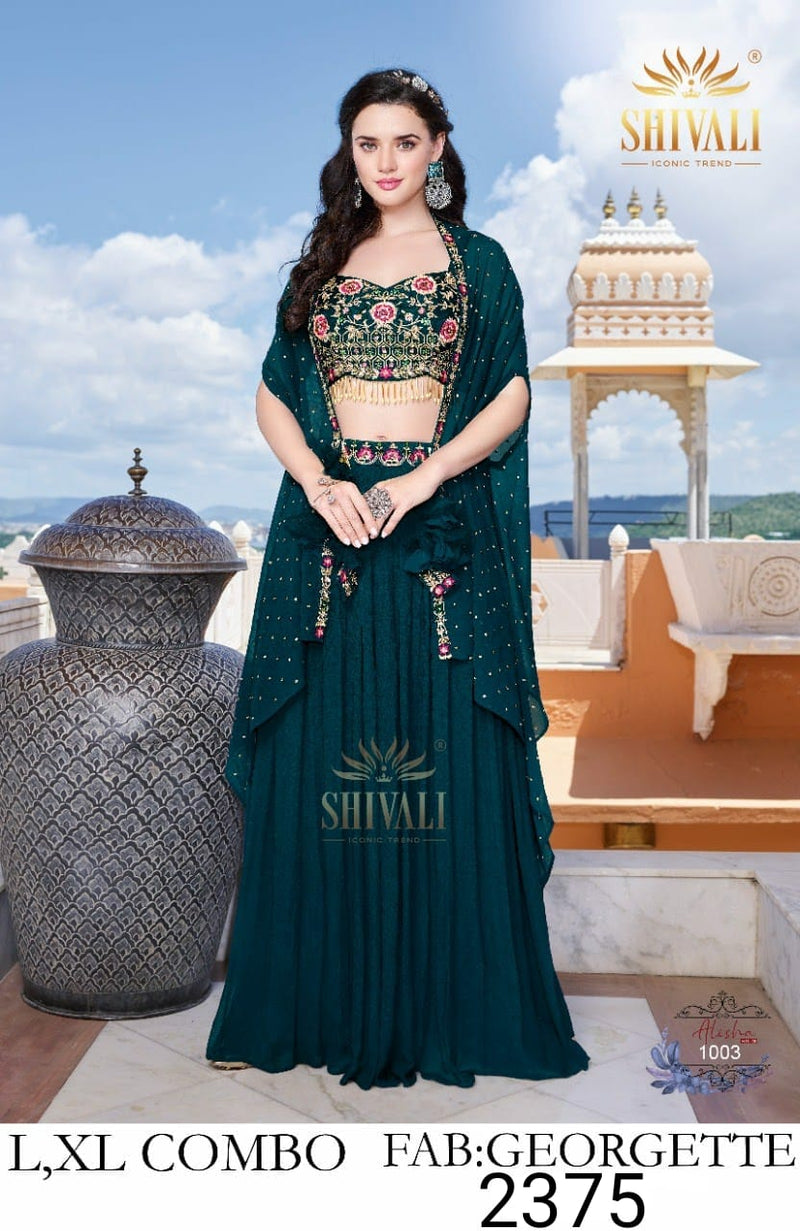 Shivali Dno 1003 Georgette Stylish Designer Casual Look Indo Western Kurti