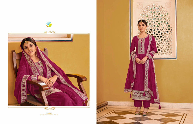 Vinay Fashion Kaseesh  Preeyal Dola Silk With Embroidered Work Stylish Designer Festival Wear Salwar Suit