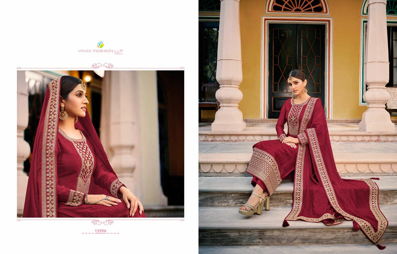 Vinay Fashion Kaseesh  Preeyal Dola Silk With Embroidered Work Stylish Designer Festival Wear Salwar Suit