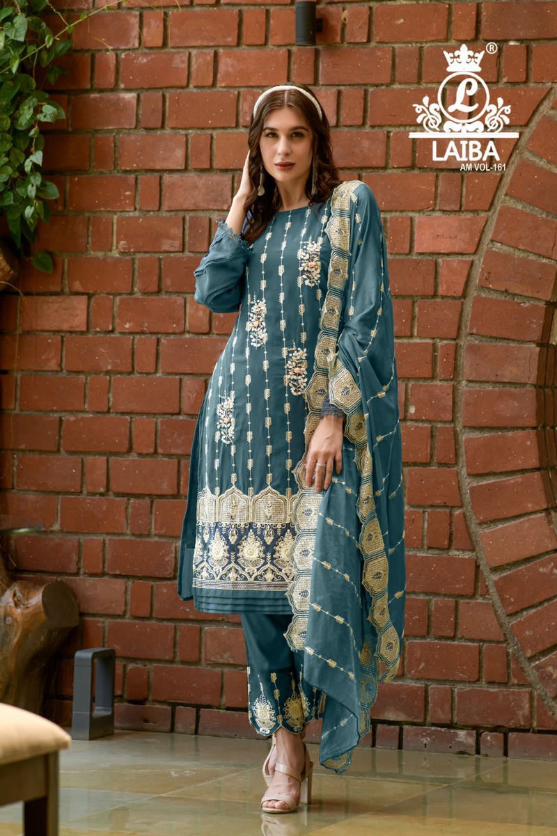 Laiba Am Vol 161 Pure Georgette Elegant Look Stylish Partywear Pret Kurti