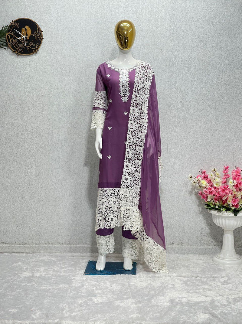 BP D NO 105 Georgette With Mirror Work Pakistani Salwar Suit Collection