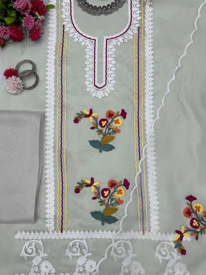 Bp D NO 1354 Organza With Embroidery Work Fancy Salwar Kameez