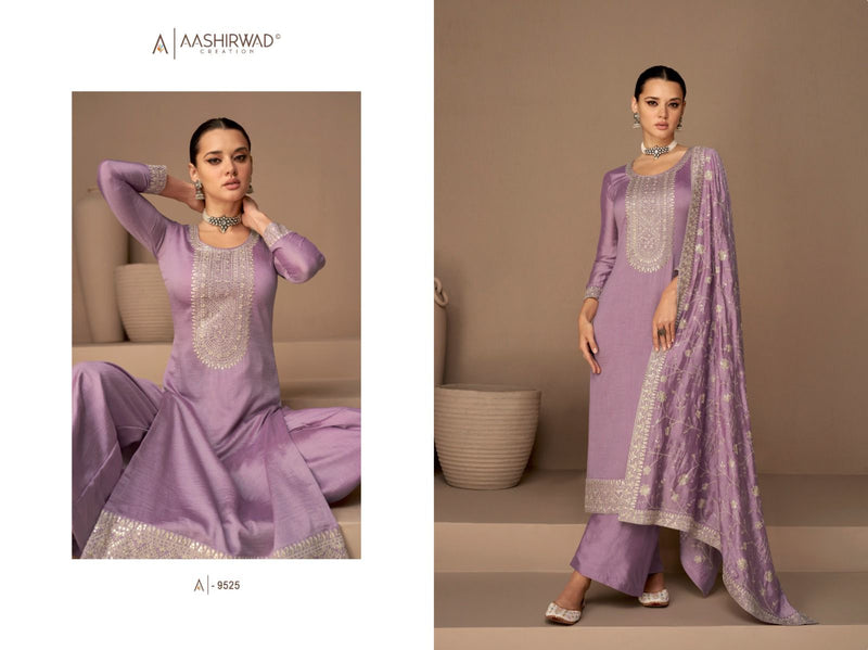 Aashirwad Creation Dhaga Premium Silk With Fancy Designer Work Suits
