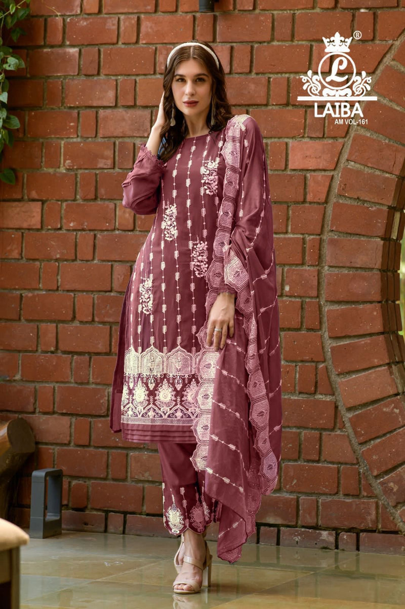 Laiba Am Vol 161 Pure Georgette Elegant Look Stylish Partywear Pret Kurti