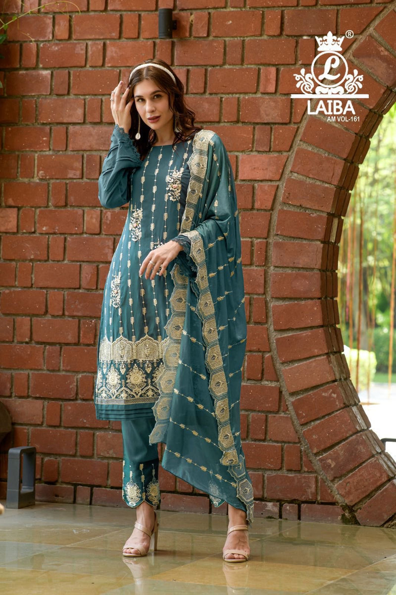 Laiba Am Vol 161 Pure Georgette Elegant Look Stylish Partywear Pret Kurti