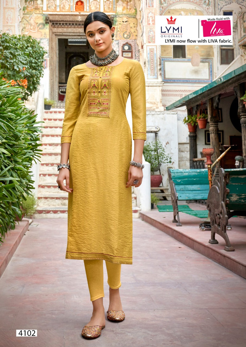 Rangoon Aaina Vol 4 Viscose Fancy Embroidery Daily Wear Designer Kurti