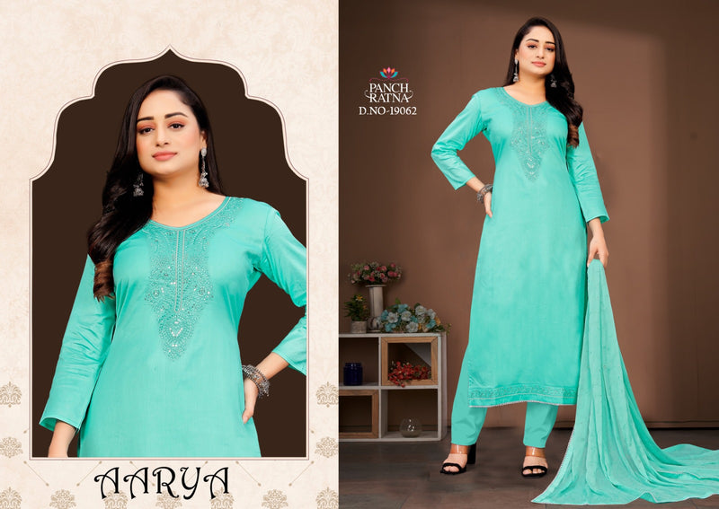 Panch Ratna Aarya Jam Silk With Sequence Embroidery Designer Unstitch Salwar Suits