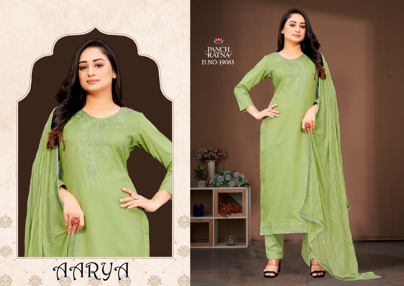 Panch Ratna Aarya Jam Silk With Sequence Embroidery Designer Unstitch Salwar Suits