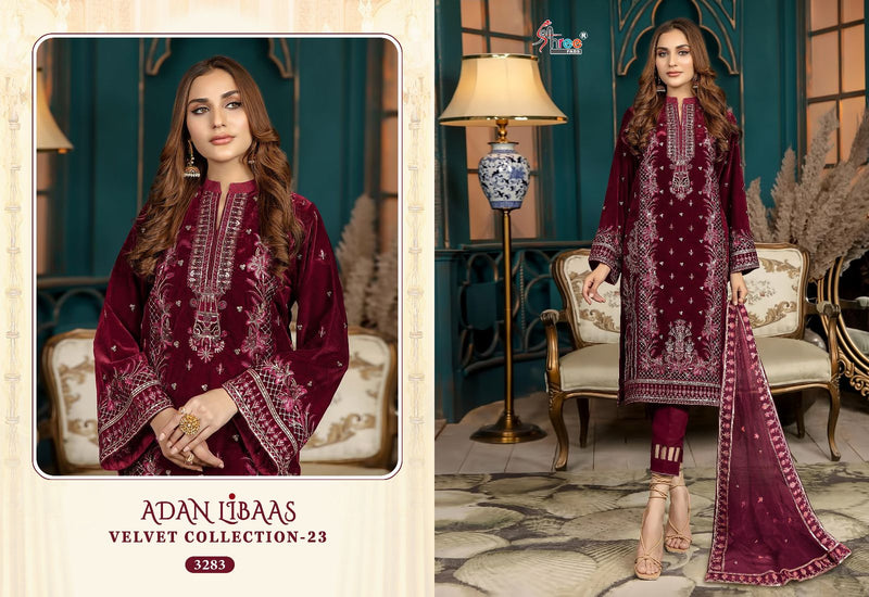 Shree Fabs Adan Libaas Velvet Collection 23 Velvet Pakistani Suits Collection