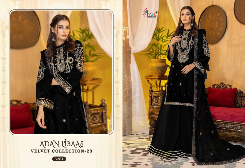 Shree Fabs Adan Libaas Velvet Collection 23 Velvet Pakistani Suits Collection