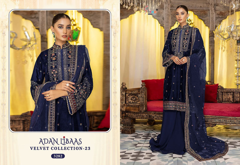 Shree Fabs Adan Libaas Velvet Collection 23 Velvet Pakistani Suits Collection