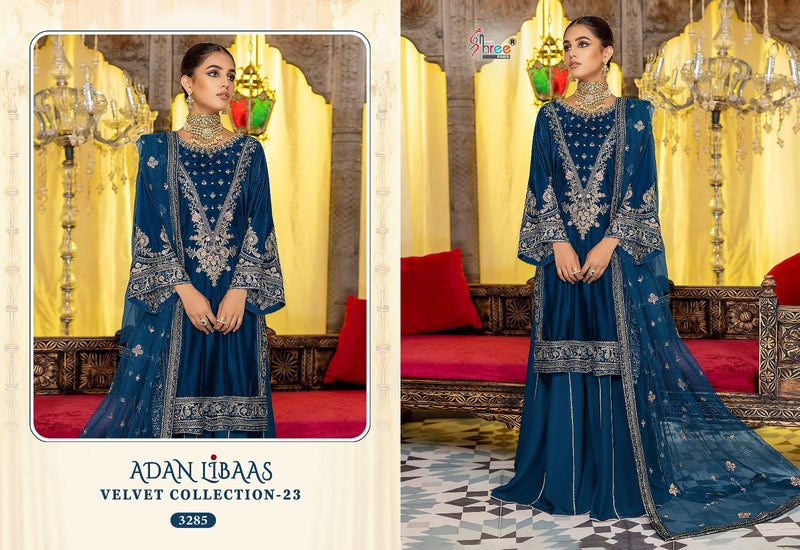 Shree Fabs Adan Libaas Velvet Collection 23 Velvet Pakistani Suits Collection