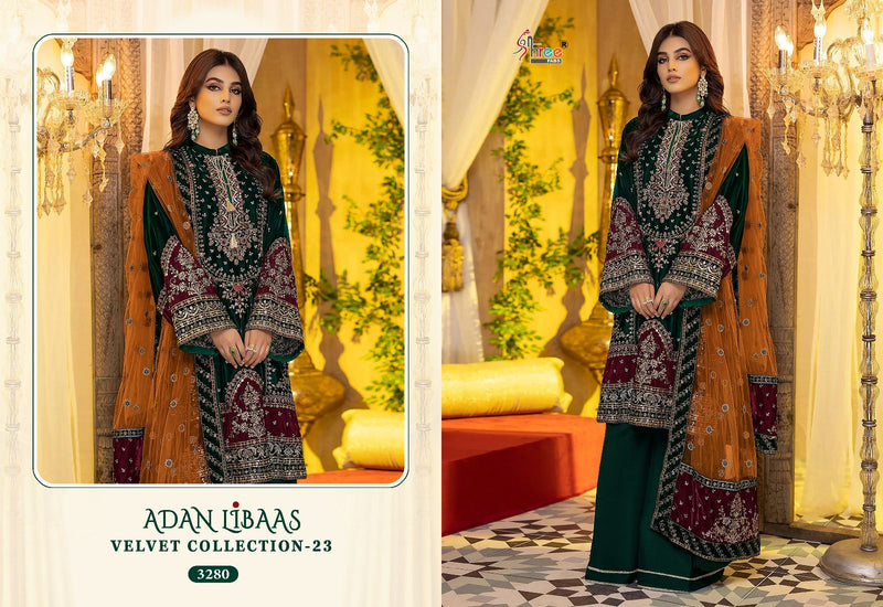 Shree Fabs Adan Libaas Velvet Collection 23 Velvet Pakistani Suits Collection