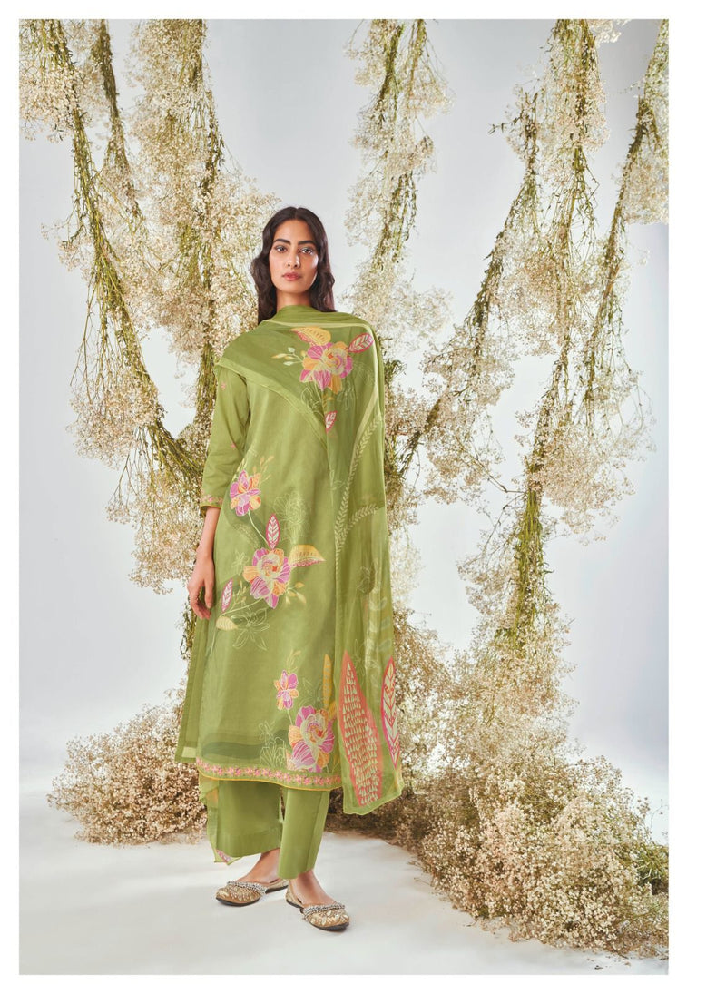 Ganga Adelia Cotton Printed With Hand Work Designer Salwar Suits