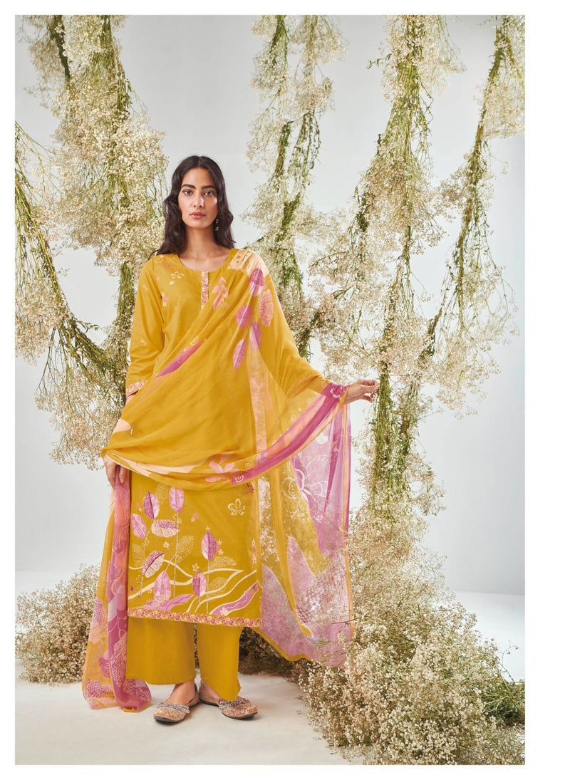 Ganga Adelia Cotton Printed With Hand Work Designer Salwar Suits