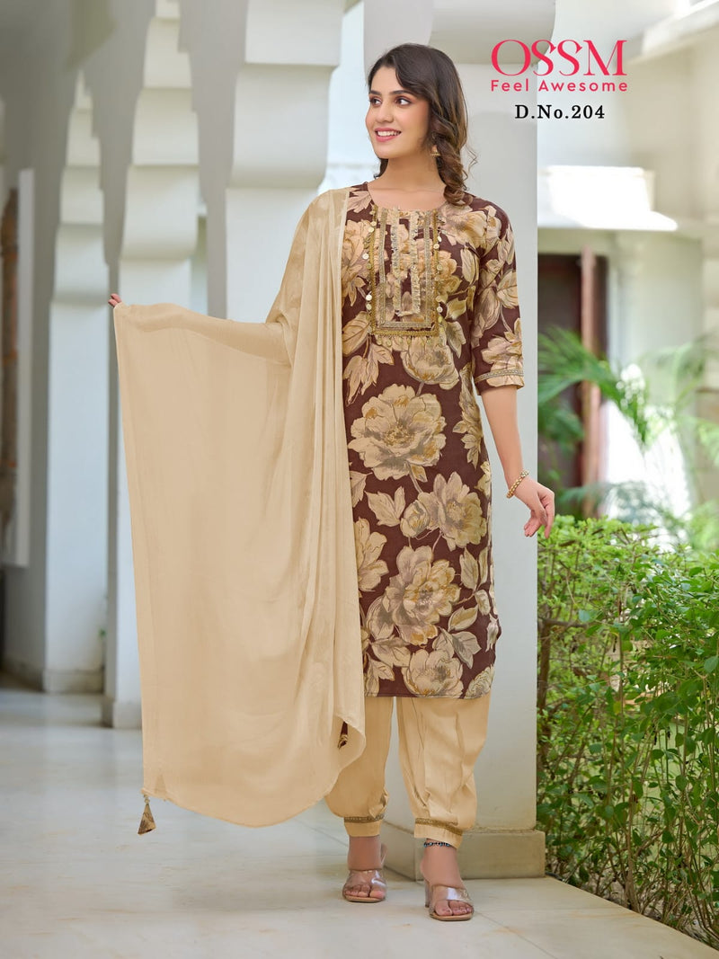 Ossm Afghani Vol 2 Modal Premium Chanderi Designer Exclusive Kurtis Collection