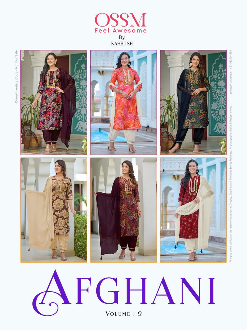 Ossm Afghani Vol 2 Modal Premium Chanderi Designer Exclusive Kurtis Collection