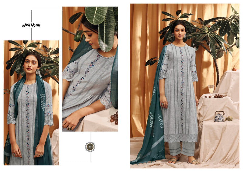 Jay Vijay Aimi Cotton With Fancy Embroidery Designer Traditional Wear Suits