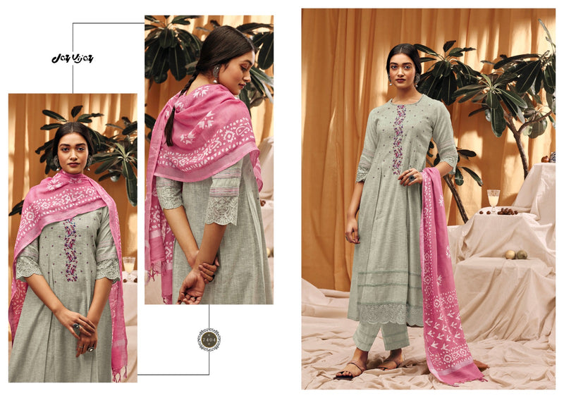 Jay Vijay Aimi Cotton With Fancy Embroidery Designer Traditional Wear Suits