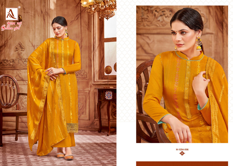 Alok Suits Golden Girl Viscose Embroidery Designer Salwar Suits