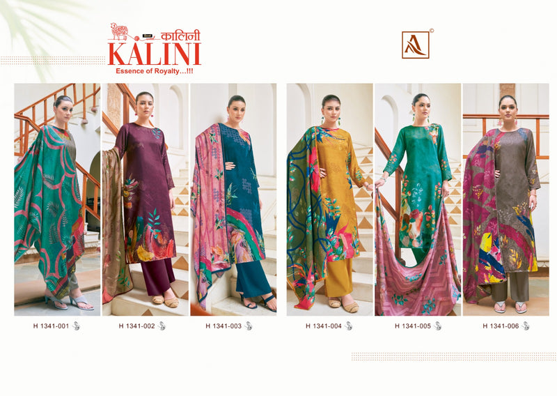 Alok Suits Kalini Pashmina Digital Printed With Hand Work Winter Suit Collection