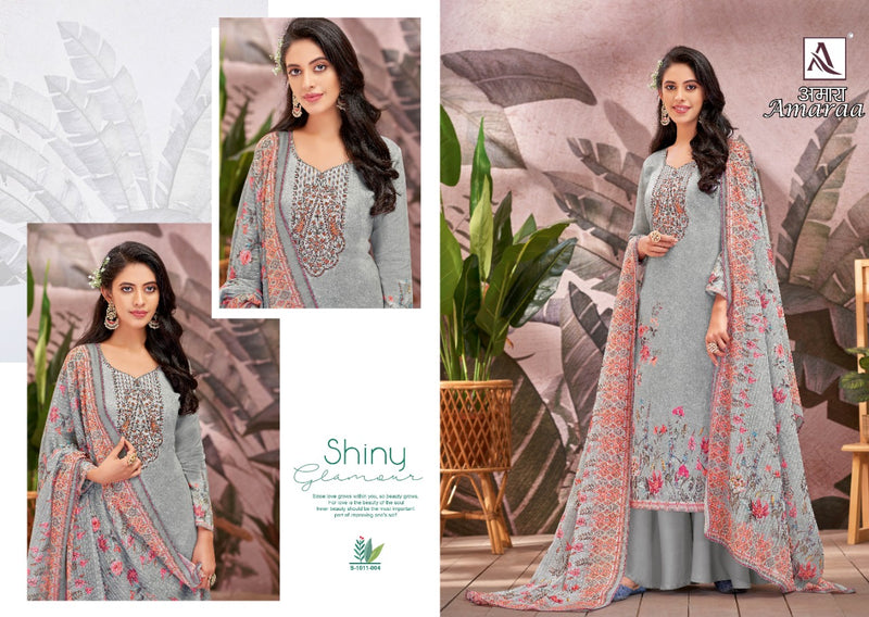 Alok Suits Amaraa Jam Cotton Digital Print With Fancy Embroidery Work Suits