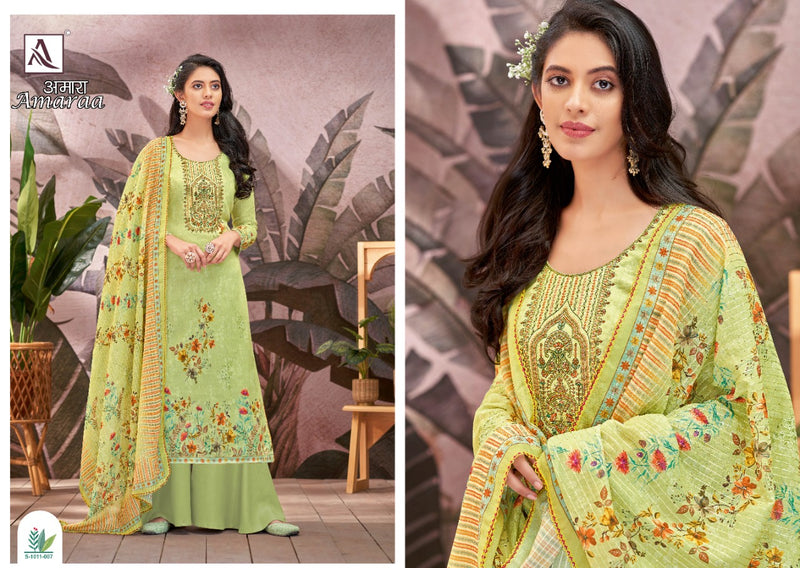 Alok Suits Amaraa Jam Cotton Digital Print With Fancy Embroidery Work Suits