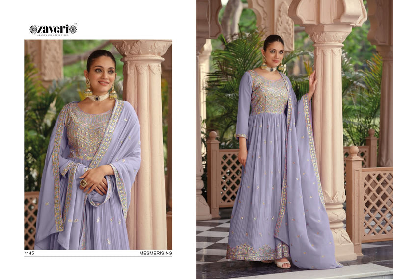 Zaveri Woman Apsara Georgette With Embroidery Work Stylish Suits