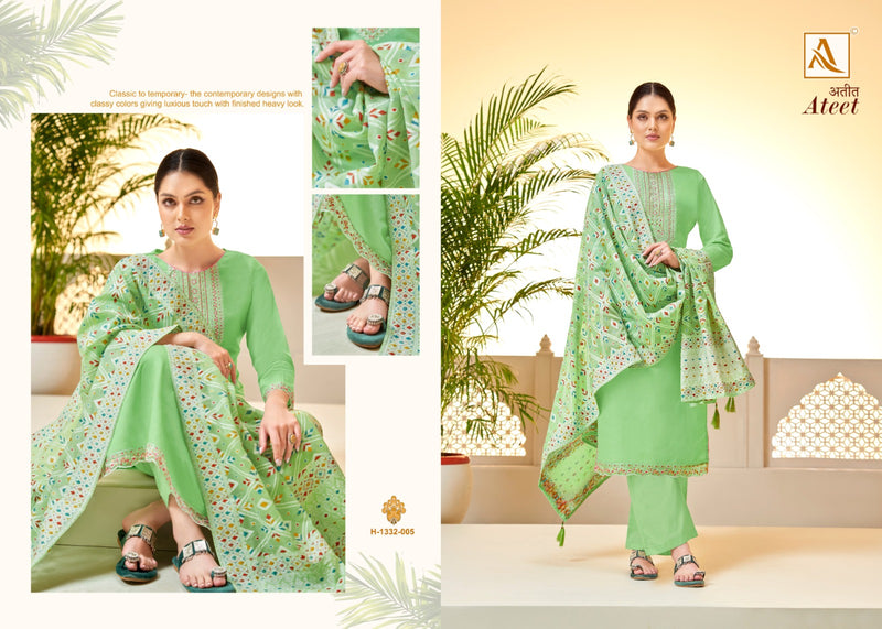 Alok Suits Ateet Cotton Lucknowi Thread Work Designer Salwar Suits