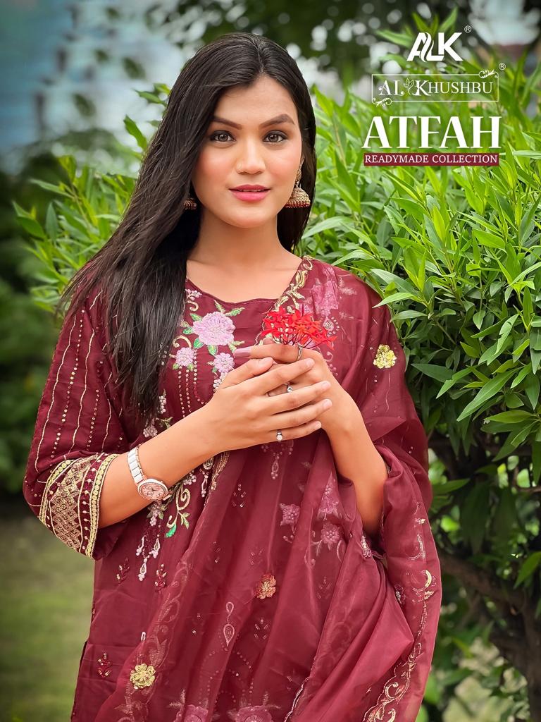 Al Khushbu Atfah Vol 1 Organza With Embroidered Heavy Pakistani Suits