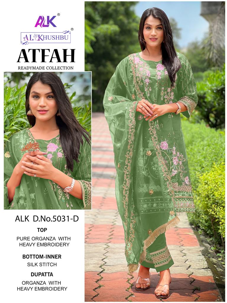 Al Khushbu Atfah Vol 1 Organza With Embroidered Heavy Pakistani Suits