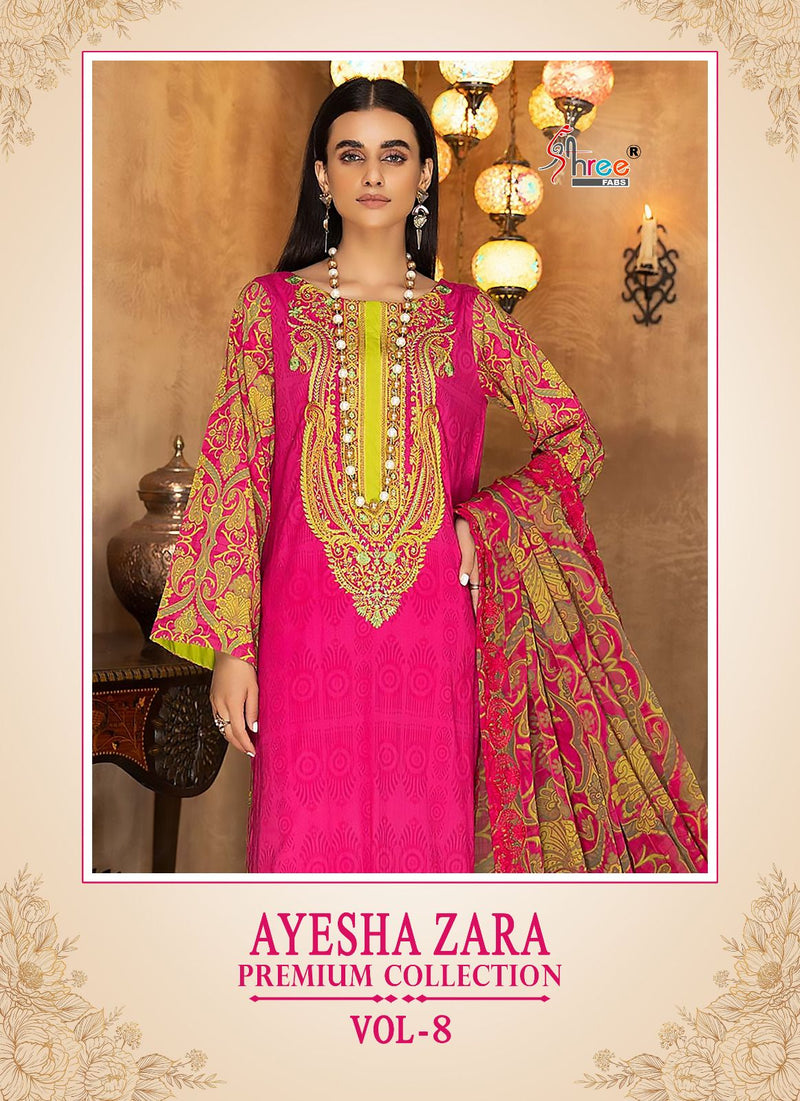 Shree Fab Ayesha Zara Premium Collection Vol 8 Cotton Print With Fancy Patch Work Designer Salwar Kameez