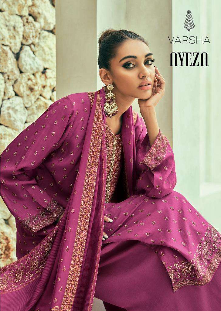 Varsha Ayeza Viscose Digitally Printed Handwork Designer Salwar Suit