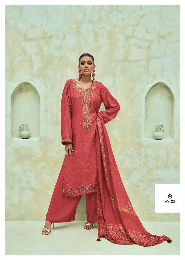 Varsha Ayeza Viscose Digitally Printed Handwork Designer Salwar Suit