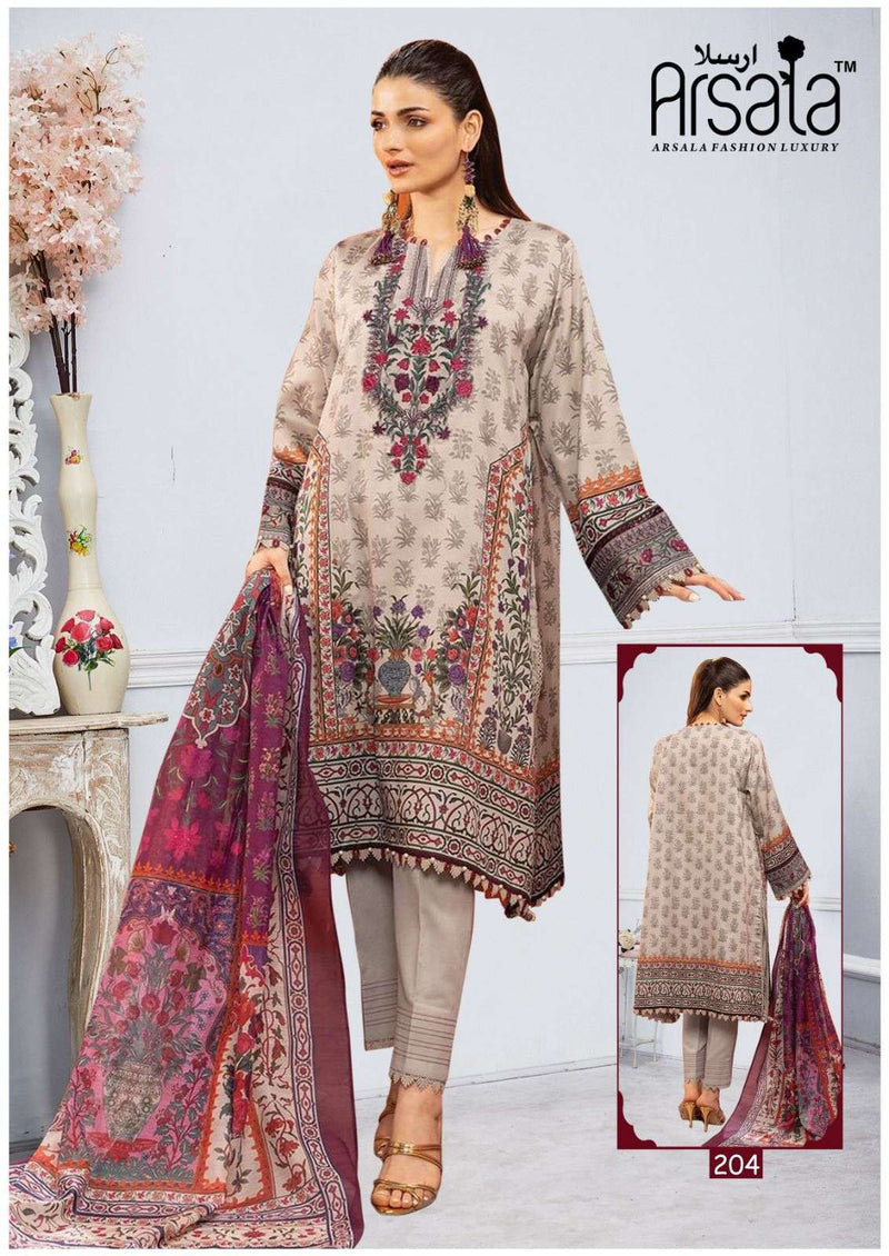 Arsala Fashion Amira Heavy Cotton Luxury Collection Vol 2 Printed Pakistani Suit