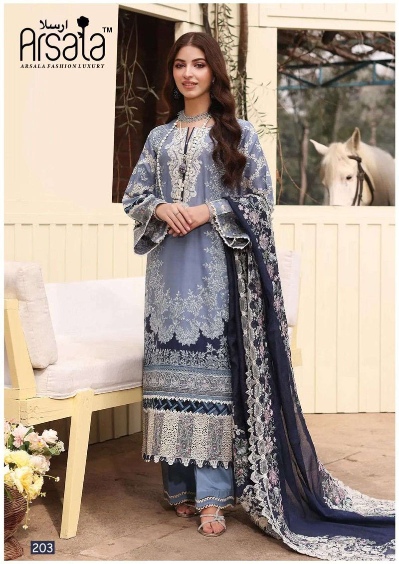 Arsala Fashion Amira Heavy Cotton Luxury Collection Vol 2 Printed Pakistani Suit