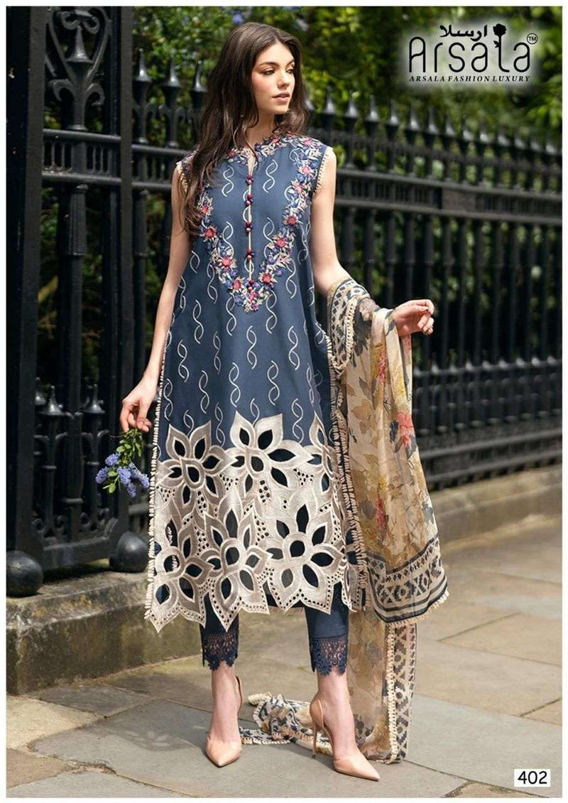 Arsala Fashion Amira Heavy Cotton Luxury Collection Vol 4 Printed Karachi Suit