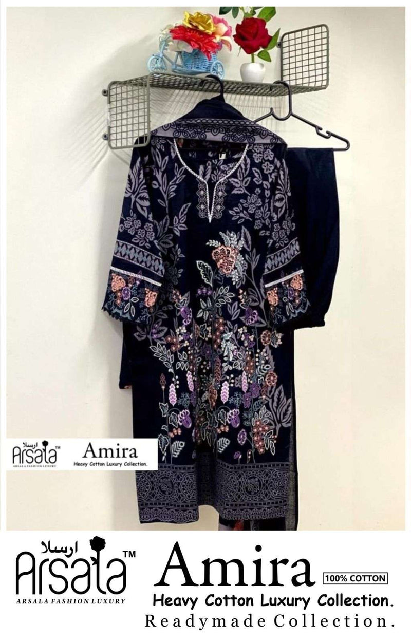 Arsala Fashion Amira Lawn Cotton Dailywear Printed Pret Kurti