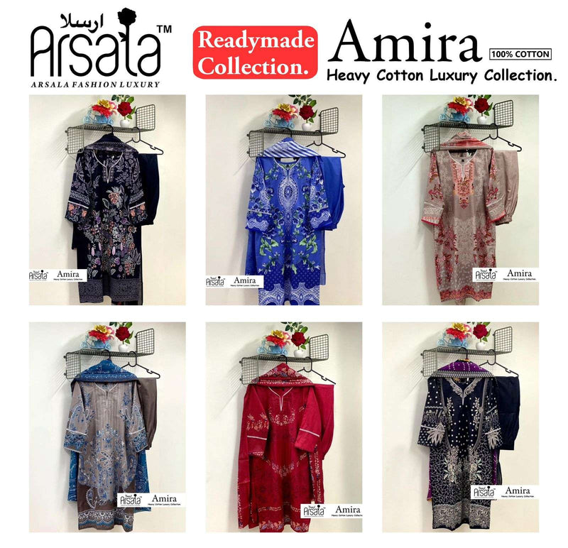 Arsala Fashion Amira Lawn Cotton Dailywear Printed Pret Kurti