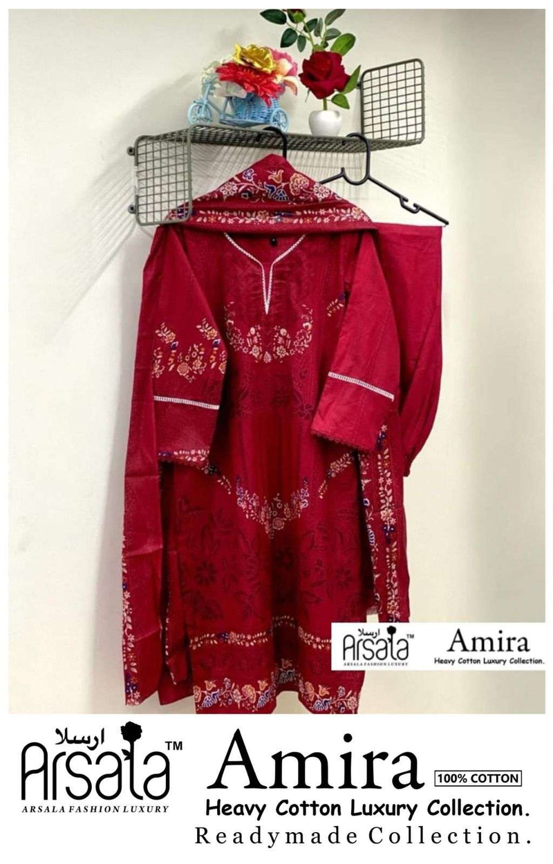 Arsala Fashion Amira Lawn Cotton Dailywear Printed Pret Kurti