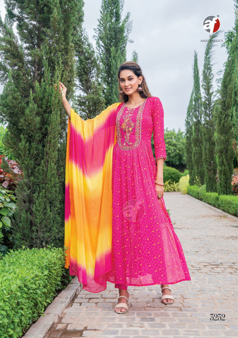 Anju Fabrics Bandhan Vol 3 Chiffon Heavy Embroidery With Beautiful Readymade Suits