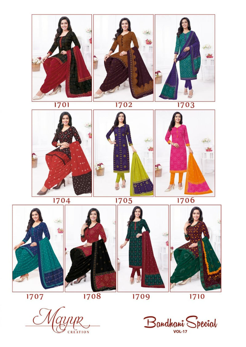 Mayur Creation Bandhani Special Vol 17 Cotton Bandhni Printed Salwar Suits