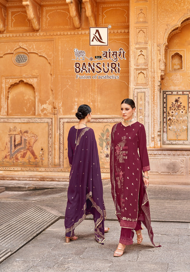 Alok Suits Bansuri Pashmina Designer Winter Wear Salwar Suit Collection