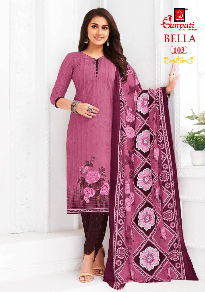 Ganpati Bella Cotton Printed Casual Wear Salwar Suit Collection