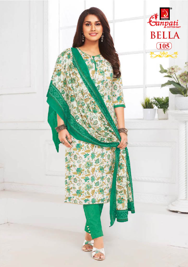 Ganpati Bella Cotton Printed Casual Wear Salwar Suit Collection