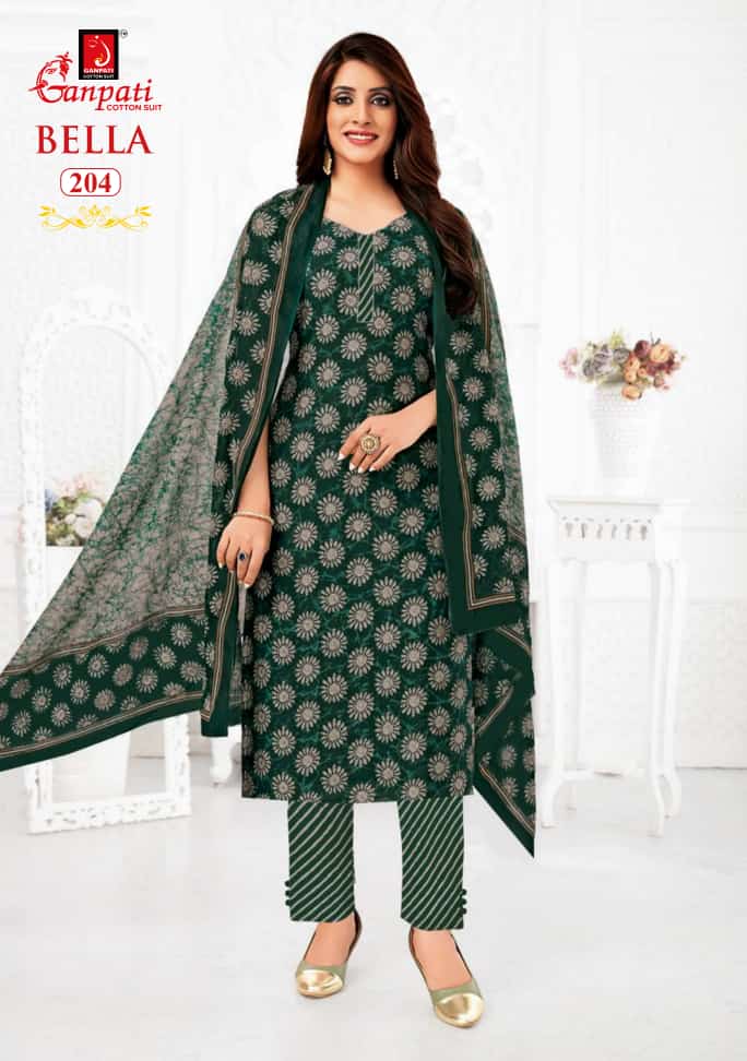 Ganpati Bella Vol 2 Cotton Printed Regular Wear Salwar Suits Collection